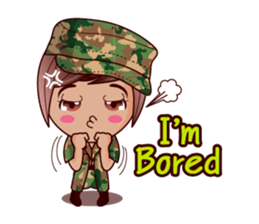 Grace The Cute Soldier sticker #13646702