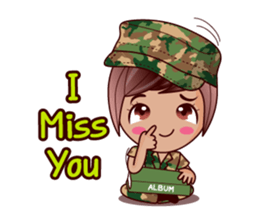 Grace The Cute Soldier sticker #13646703