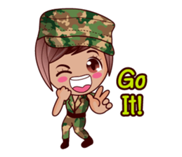 Grace The Cute Soldier sticker #13646704