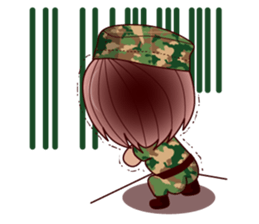 Grace The Cute Soldier sticker #13646705
