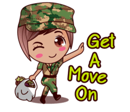 Grace The Cute Soldier sticker #13646706