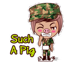 Grace The Cute Soldier sticker #13646707