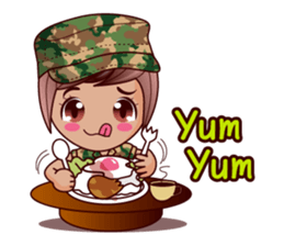 Grace The Cute Soldier sticker #13646708