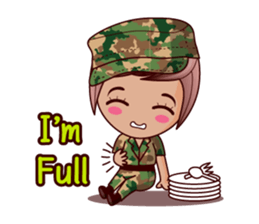 Grace The Cute Soldier sticker #13646709