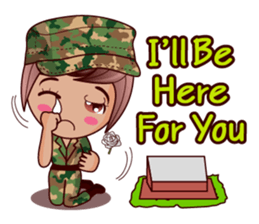 Grace The Cute Soldier sticker #13646712
