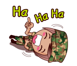 Grace The Cute Soldier sticker #13646715