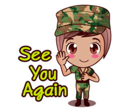 Grace The Cute Soldier sticker #13646717