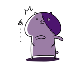 Zombie bear sticker sticker #13647548