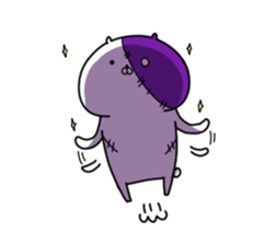 Zombie bear sticker sticker #13647549