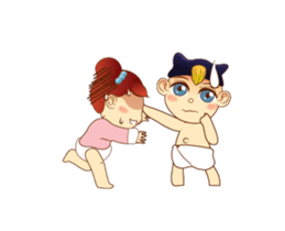 Baby human sticker #13647753