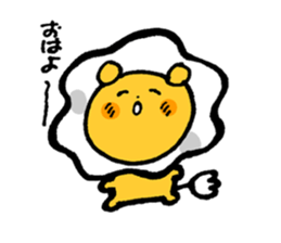 Lion of breakfast sticker #13648056