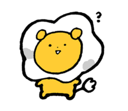 Lion of breakfast sticker #13648062