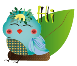 Happy Bird place sticker #13648877