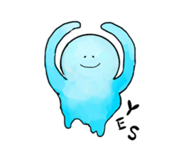 The one which melted in blue sticker #13649047