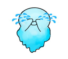 The one which melted in blue sticker #13649056