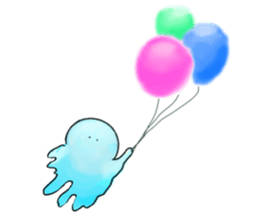 The one which melted in blue sticker #13649076