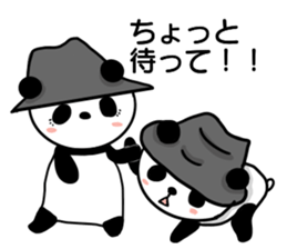 hat panda with Friend sticker #13649168