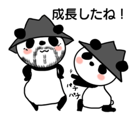 hat panda with Friend sticker #13649169