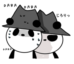 hat panda with Friend sticker #13649178