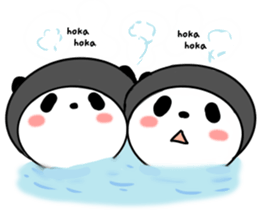 hat panda with Friend sticker #13649180