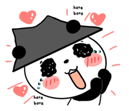 hat panda with Friend sticker #13649181