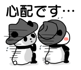 hat panda with Friend sticker #13649182