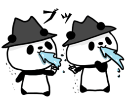 hat panda with Friend sticker #13649186