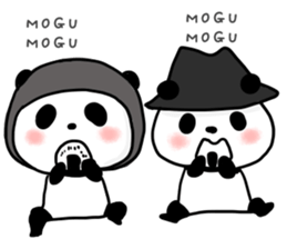 hat panda with Friend sticker #13649187