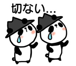 hat panda with Friend sticker #13649191