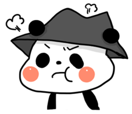 hat panda with Friend sticker #13649195
