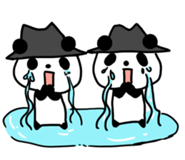 hat panda with Friend sticker #13649196