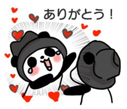 hat panda with Friend sticker #13649202