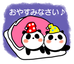 hat panda with Friend sticker #13649203
