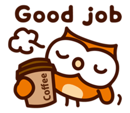 Happy OWL Hoo_Compassion_English_ver sticker #13649437