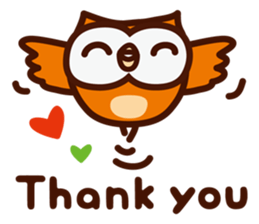 Happy OWL Hoo_Compassion_English_ver sticker #13649441