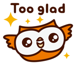 Happy OWL Hoo_Compassion_English_ver sticker #13649445