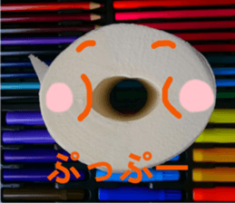 Paper man by gokumochi sticker #13649455