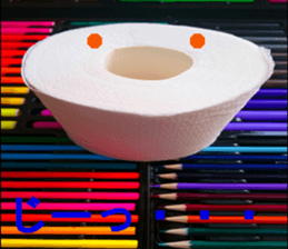 Paper man by gokumochi sticker #13649459