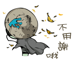 Ahoge Green Alien sticker #13649500