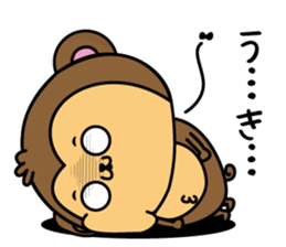 Monkey of onomatopoeia sticker #13649715