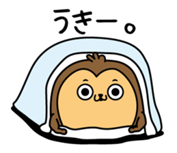 Monkey of onomatopoeia sticker #13649716