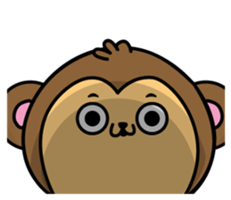 Monkey of onomatopoeia sticker #13649717