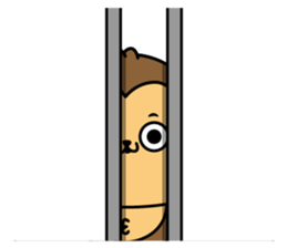 Monkey of onomatopoeia sticker #13649732