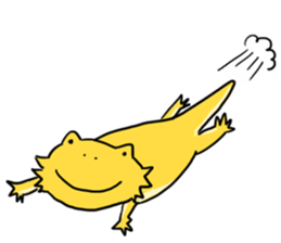 with Bearded dragon sticker #13649998