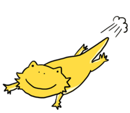 with Bearded dragon sticker #13649998