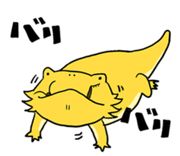 with Bearded dragon sticker #13650003