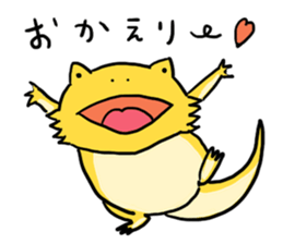 with Bearded dragon sticker #13650005