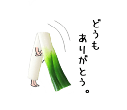 Green onion is cute! sticker #13651496