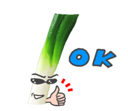 Green onion is cute! sticker #13651507
