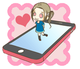 Girl on the Tablet ver.Amacha sticker #13651999